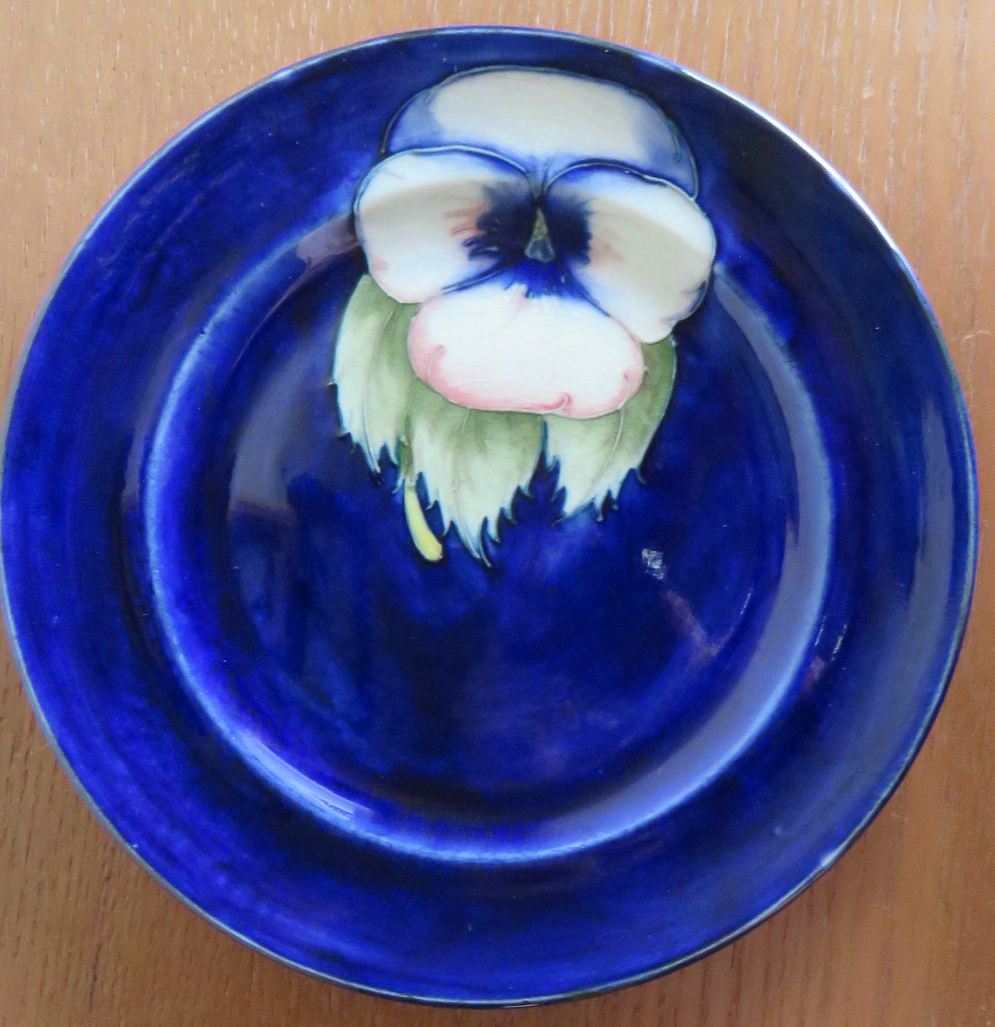 Moorcroft Pansy Blue Vase